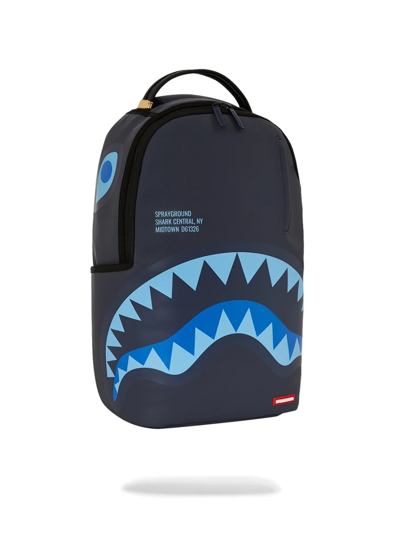 SPRAYGROUND SHARK CENTRAL MN BLUE DLXSV BACKPACK