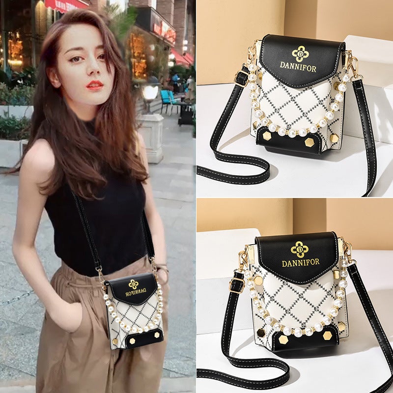 New Summer Small Bag For Women Trendy Korean Style Fashion Shoulder Bag Crossbody Bag Printed Embroidery Mobile Phone Bag - Image 4