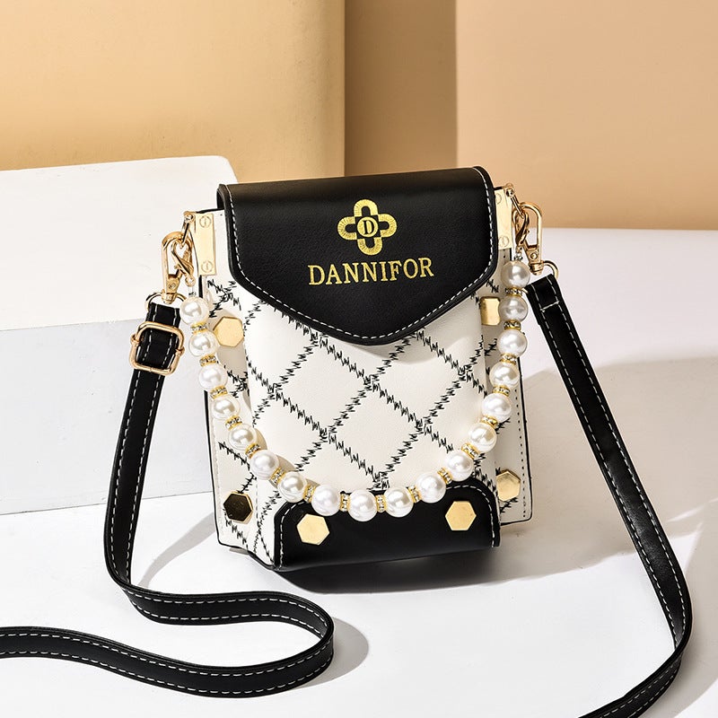 New Summer Small Bag For Women Trendy Korean Style Fashion Shoulder Bag Crossbody Bag Printed Embroidery Mobile Phone Bag - Image 1