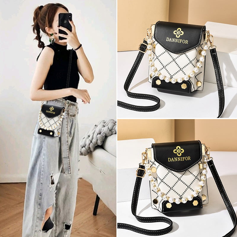 New Summer Small Bag For Women Trendy Korean Style Fashion Shoulder Bag Crossbody Bag Printed Embroidery Mobile Phone Bag - Image 2
