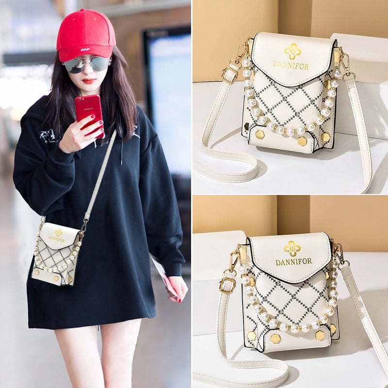 New Summer Small Bag For Women Trendy Korean Style Fashion Shoulder Bag Crossbody Bag Printed Embroidery Mobile Phone Bag - Image 3