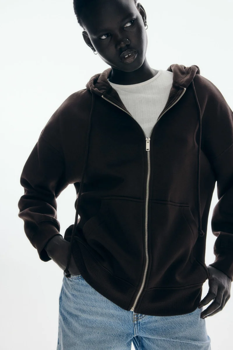 اتش اند ام هودي فضفاض بسحاب