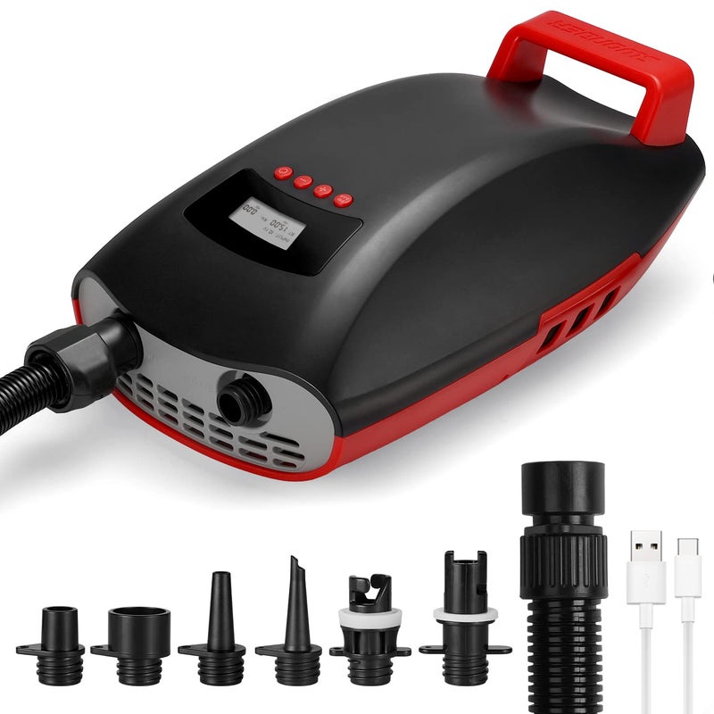 Swonder Seawolf Paddle Board Pump W/ 9000Mah Battery Powered  2X Faster 20 Psi Sup Electric Air Pump W/Dual Cylinders  Dual Stage  Active Cooling System For Inflatable Paddleboard  Kayak - Image 1