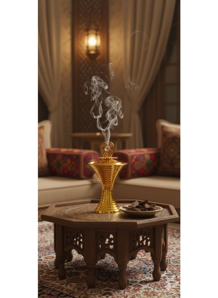 بيكي مبخرة يدوية محمولة باللون الذهبي - Image 2