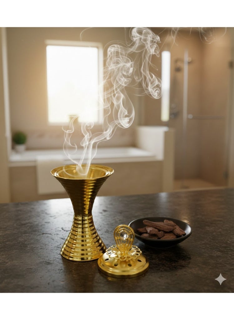 بيكي مبخرة يدوية محمولة باللون الذهبي - Image 5