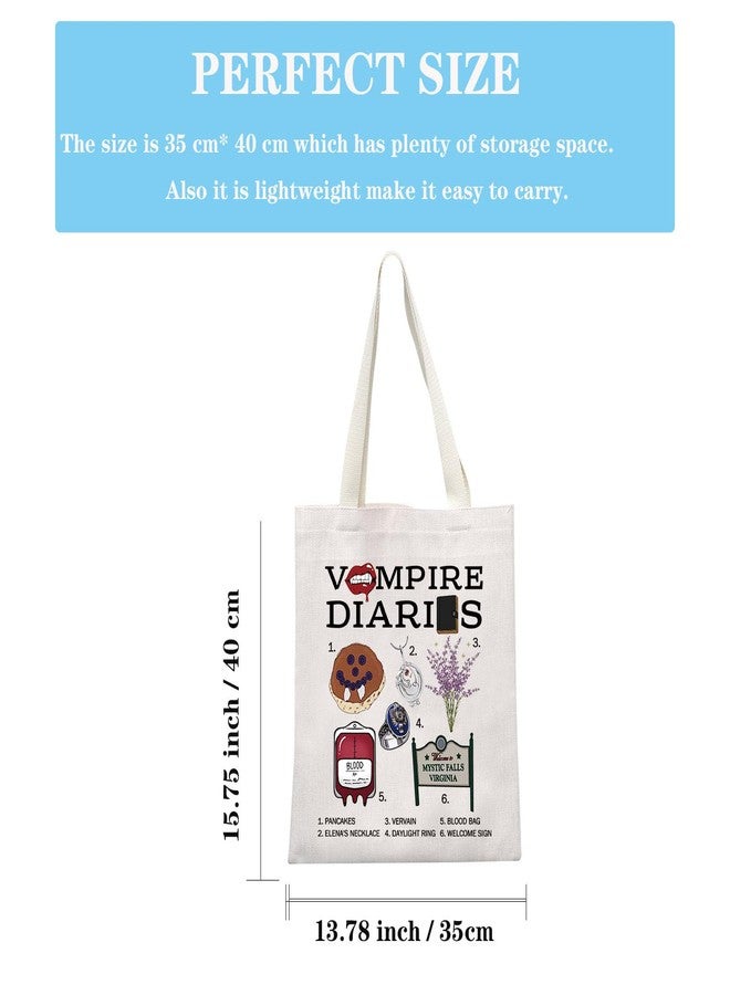 GJTIM Vampire TV Show Inspired Gift - TVD Mystic Falls Gift Tote Bag for Vampire Fans - Image 2