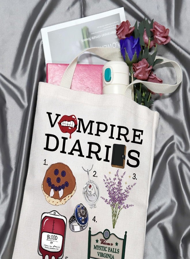 GJTIM Vampire TV Show Inspired Gift - TVD Mystic Falls Gift Tote Bag for Vampire Fans - Image 5