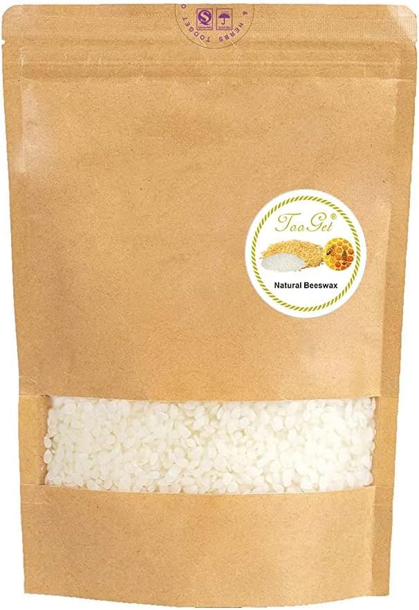 TooGet Pure White Beeswax Pellets, Natural Beeswax Beads, Beeswax Pastilles - Premium Quality, Cosmetic Grade - 32 OZ - Image 1