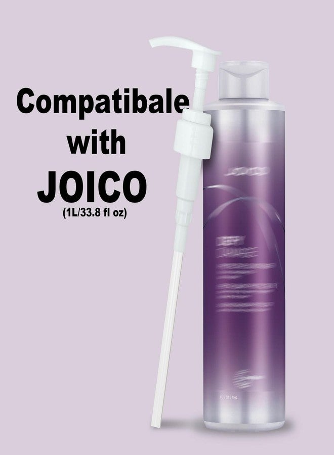 gocola 2 Piece Pump Dispenser Compatible with Joico Shampoo and Conditioner, Shampoo/Conditioner Pump for Bottle, 1 L/33.8 Fl Oz. - Image 3