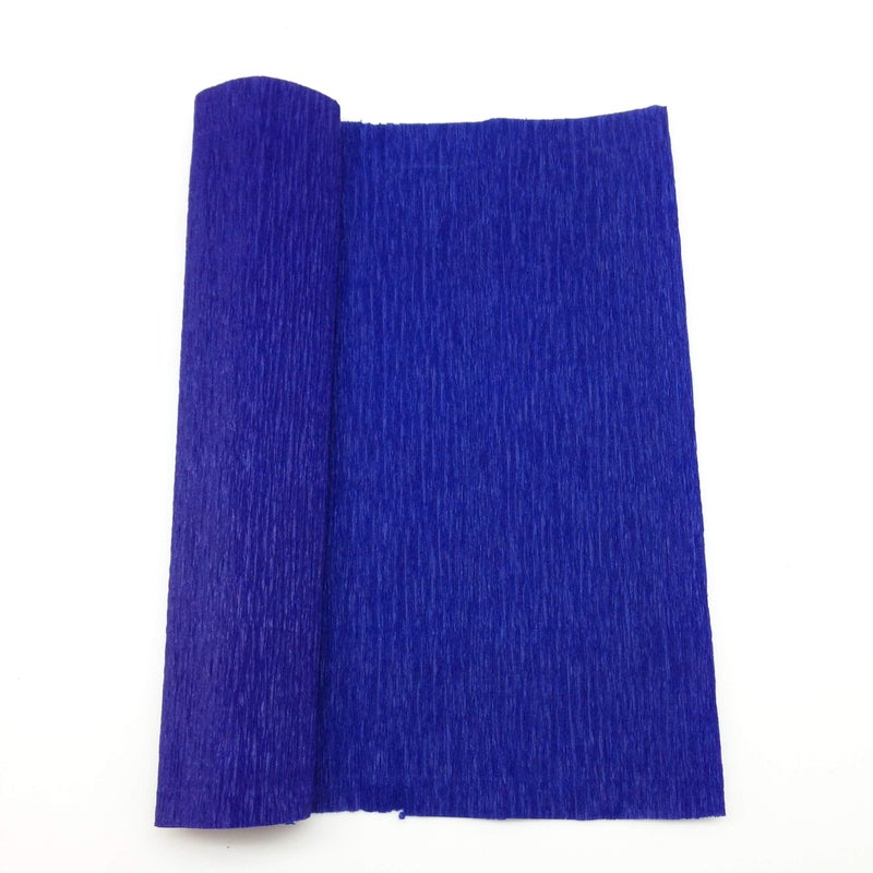 PEPPERLONELY Crepe Paper Rolls - 250 x 25 cm, Royal Blue