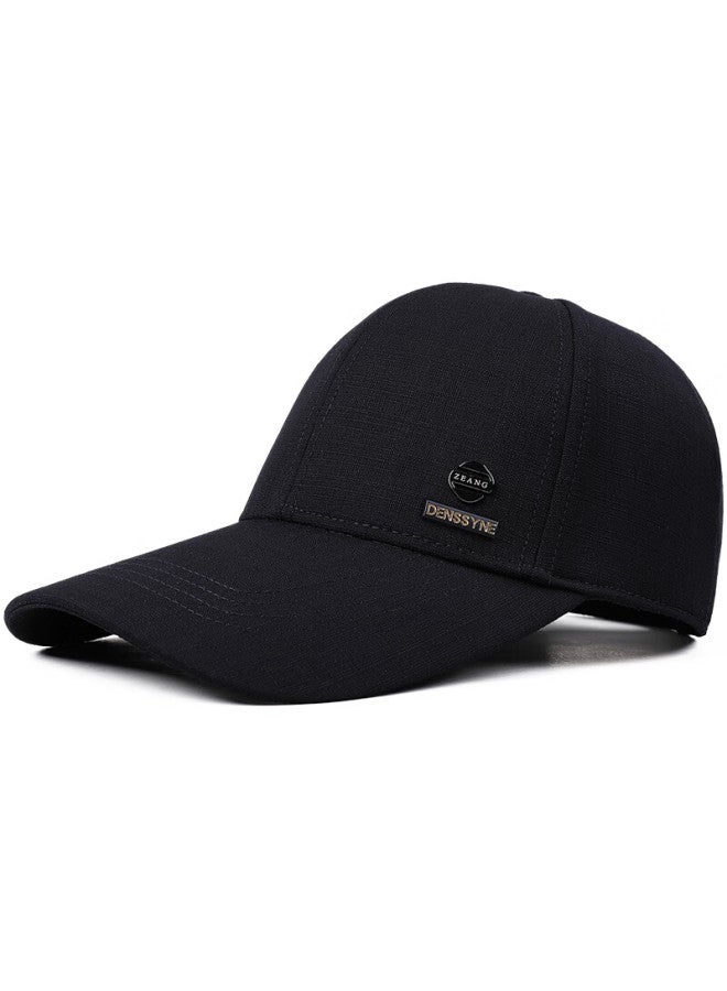 Denssyne Extended Brim Hat For Men, High-end Summer Lightweight Style, Face-slimming Baseball Cap, Versatile All-season Sun Protection Visor Hat - Image 2