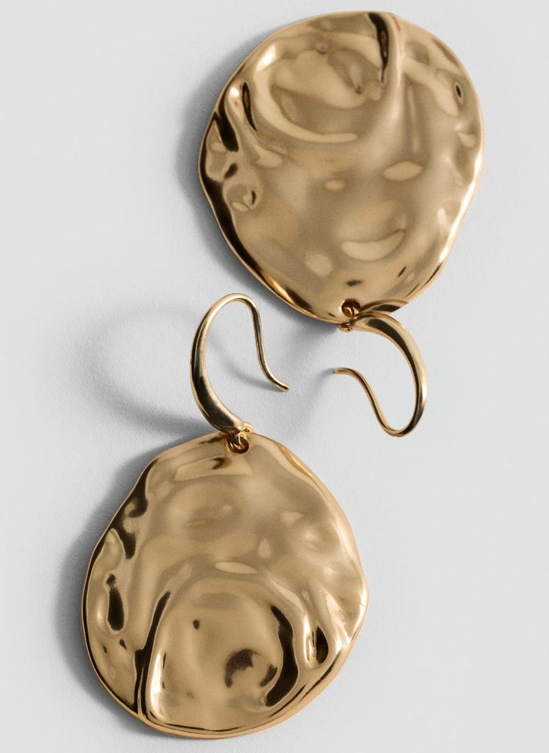 MANGO Textured Coin Earrings  - Image 2