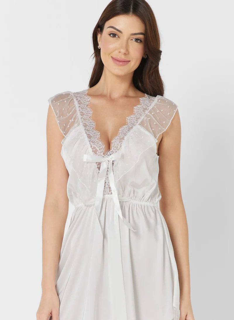 ELLA Lace Detail Nightdress