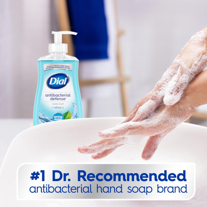 Dial Antibacterial Liquid Hand Soap, Spring Water, 11 fl oz (Pack of 4) - Image 3