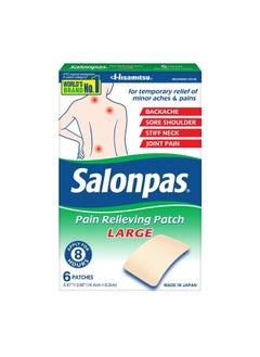 Salonpas Pain Relieving Patches 6 Piece Large- 14.4 X 9.2 Cm  - Image 1