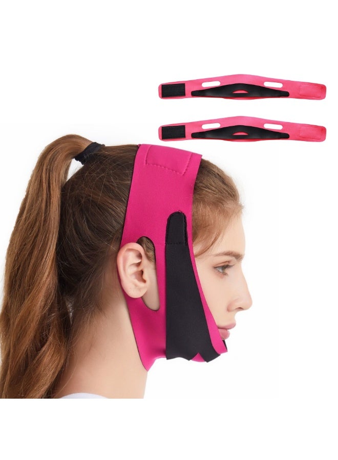 NOVOLAN Snore Reducing Chin Straps 2-Piece Set, Adjustable Anti-Snoring Headband for Men & Women, Breathable Sleep Corrector with Facial Lift & Firming Features, Improved Sleep Quality Comfortable - Image 1