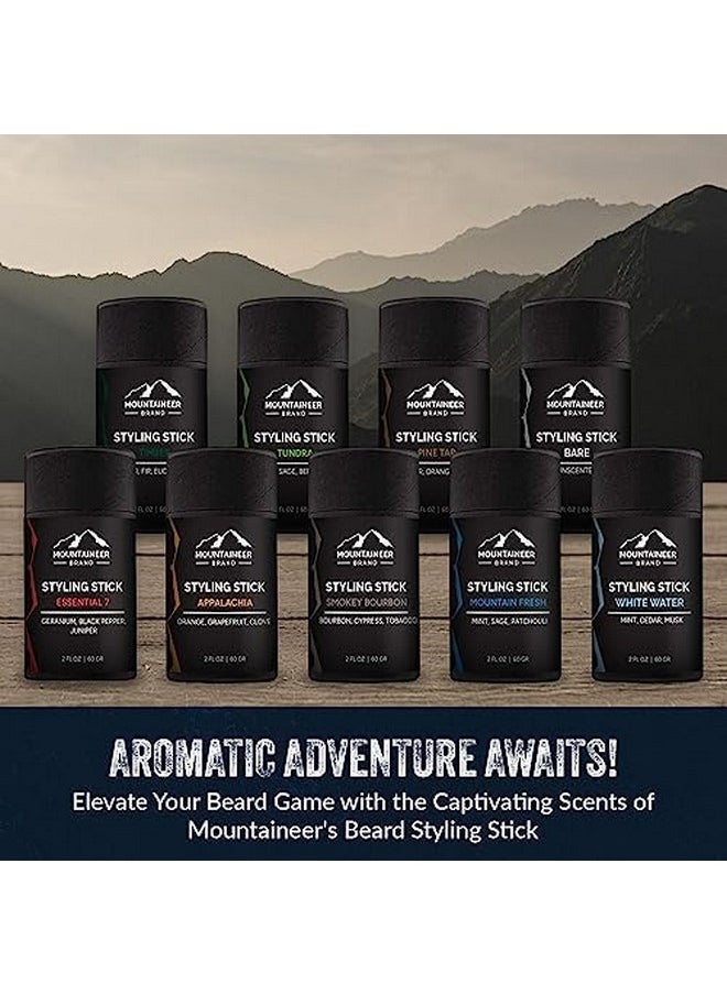 mountaineer brand Mountaineer Brand Styling Stick 100% Natural Beard Conditioner For Men Hydrate Tame Wiry Hair Firm Hold For Easy Styling Unscented Scent 2Oz  - Image 5