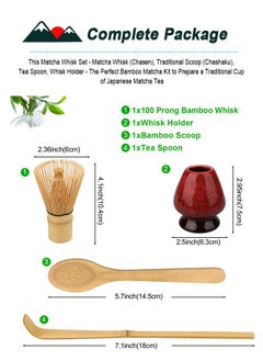 Matcha Whisk Set 4 pcs-Handmade Bamboo Whisk and Traditional Tea Scoop, Matcha Spoon and Unique Ceramic Whisk Holder - Matcha Kit Gifts, Japanese Tea Accessories for Tea Lovers - pzsku/Z791E79025BFDA1932D72Z/45/_/1695196555/150898c2-c181-4515-a80b-c44824796df6