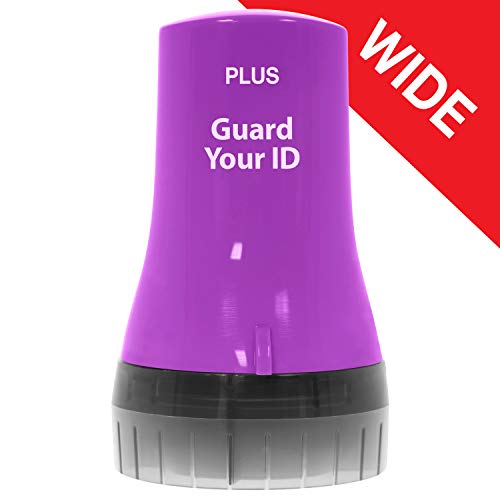 Plus Guard Your ID Advanced Wide Roller Identity Theft Prevention Security Stamp, Purple, 70110 - Image 1
