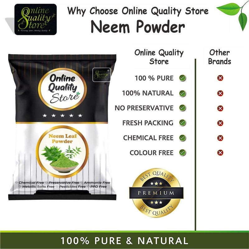 Online Quality Store Neem powder for face Neem powder for skin  With Size Options 100Gm  - Image 3