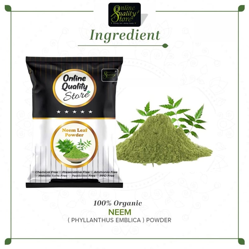 Online Quality Store Neem powder for face Neem powder for skin  With Size Options 100Gm  - Image 4