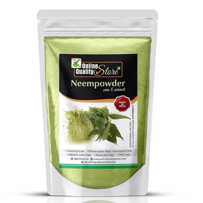Online Quality Store Neem powder for face Neem powder for skin  With Size Options 100Gm  - Image 1