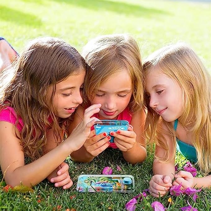 HANDHELD WATER GAMES, 4 PIECES WATER RING MINI TOYS, RETRO GAME SET, MULTI COLOR RING TOSS GAME, TRAVEL TOYS FOR PARTY FAVORS/FILLERS RETRO PASTIME (RANDOM PATTERN) - Image 4