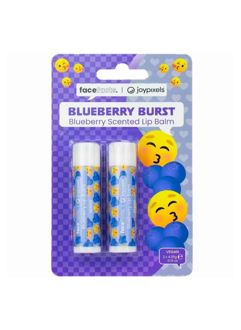 facefacts Blueberry Burst Scented Balm For Dry Chapped Lips 4.25 G  - Image 1