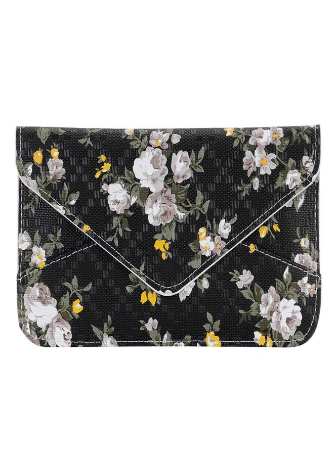XEYOU Women's Card Wallet Envelope Style Credit Card Holder Cute Cash Wallet for Ladies (Small Flower) - Image 2
