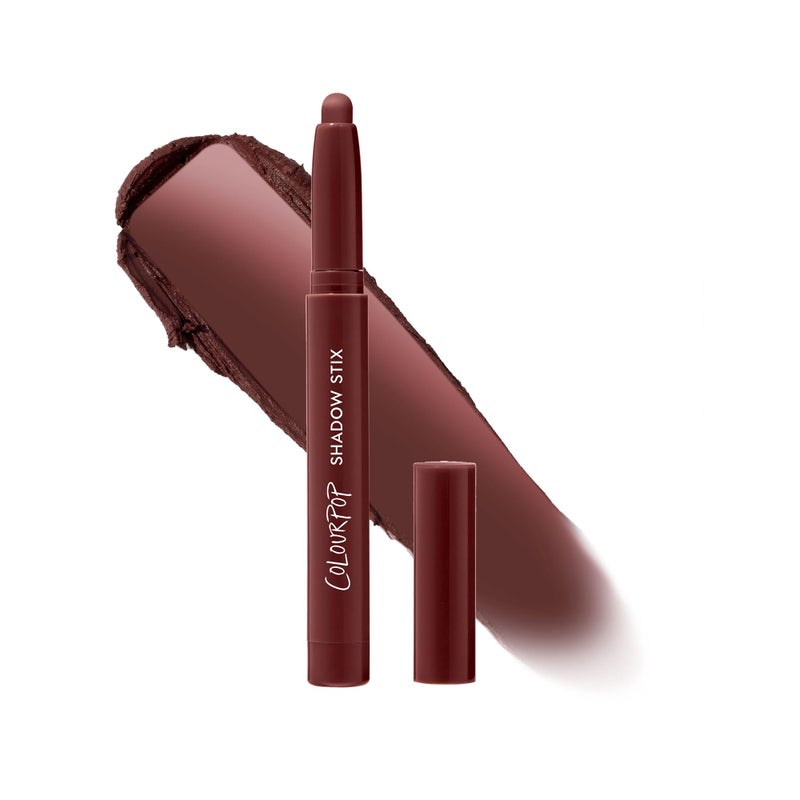 ColourPop Shadow Stix - Cream Eyeshadow Stick with Long-Lasting Color - Multi-Use Cream Makeup with a Built-In Sharpener & Precise Tip for Easy Application - Plum Tart (0.05 oz) - Image 1