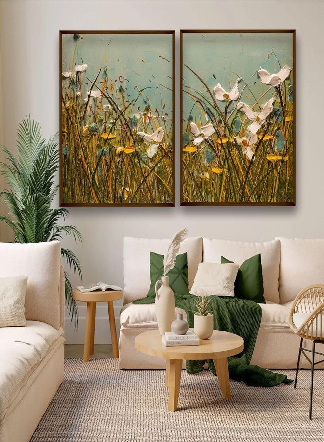 Artsense Set of 2 Paintings for wall decoration Abstract wall painting for living room big size painting for home decoration with frame-Multicolor/30x40 inches/(76x101 cm) - Image 1