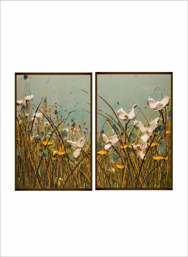Artsense Set of 2 Paintings for wall decoration Abstract wall painting for living room big size painting for home decoration with frame-Multicolor/30x40 inches/(76x101 cm) - Image 4