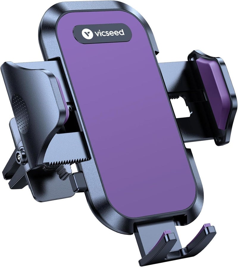 VICSEED 2026 Upgrade Car Phone Holder with Double Lock Vent Clip, Universal 360° Rotation Mount for iPhone 17 Pro Max/16/15/14/13/12 - Image 1