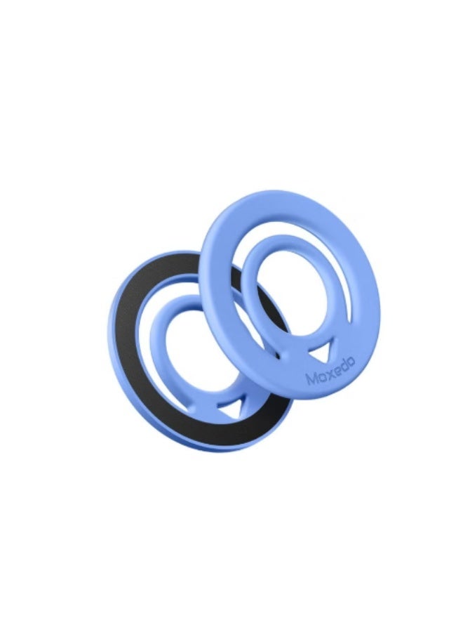 Moxedo Jello-Mag Dual Sided Magnetic Ring Holder, Silicone Magsafe Compatible, Metal Ring Plate for Androids, Smartphones