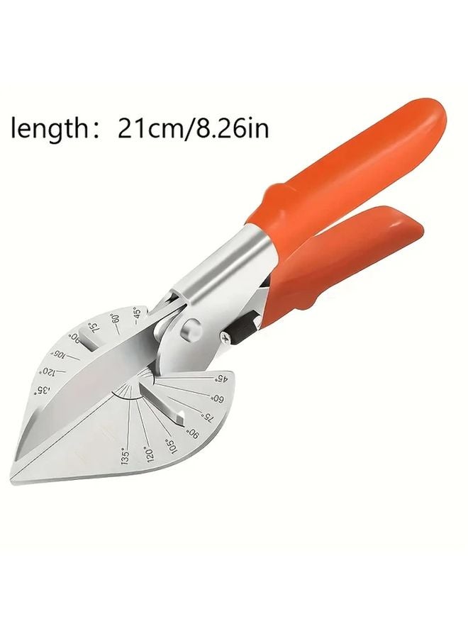 Orange Heavy Duty Multi Angle Miter Shears Quick Adjustment 45 135 Degree Cuts - Image 5