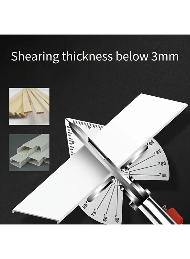 Orange Heavy Duty Multi Angle Miter Shears Quick Adjustment 45 135 Degree Cuts - Image 3