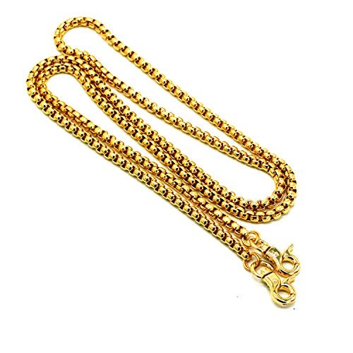 LONG TAO 55" DIY Iron Box Chain Gold Chain for Purse Handbags Strap Handbag Chains Accessories Purse Straps Shoulder Cross Body Replacement Straps with 2 Metal Buckles (Gold) - Image 1