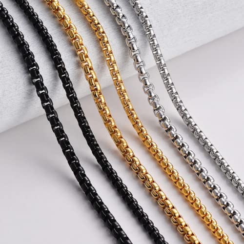 LONG TAO 55" DIY Iron Box Chain Gold Chain for Purse Handbags Strap Handbag Chains Accessories Purse Straps Shoulder Cross Body Replacement Straps with 2 Metal Buckles (Gold) - Image 4