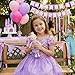 June Garden 12 Soft Baby Princess Doll Violet Stuffed Cuddly Princess Plush Gifts for Toddler Girls Violet Dress - Image 4