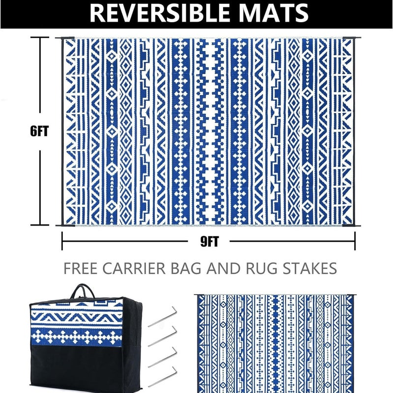 Huayang Camping Gear RV Floor Mat, PP Tube Woven Garden Mat, Anti-Aging & Moisture-Proof, Customizable for Outdoor Courtyard Lawns - Image 5