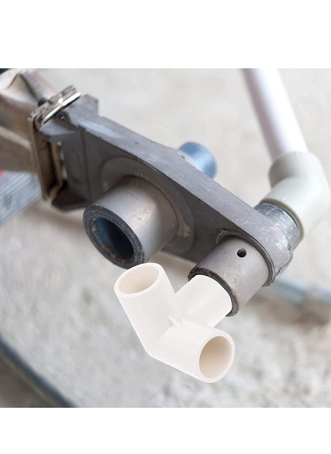 Generic - 3 Way PVC Fitting Elbow 8Pcs Water Pipe Adapters Pipe Corner Connectors Pipe Accessories Connection Joints for DIY PVC Shelf Garden Support Structure White - Image 1