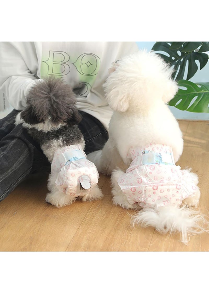 Pink Demon - Disposable Pet Diapers Female Dogs Super Absorbent Soft Including 20 Count for Puppy Cats or Dogs 2-4kg Pink Size S - Image 1