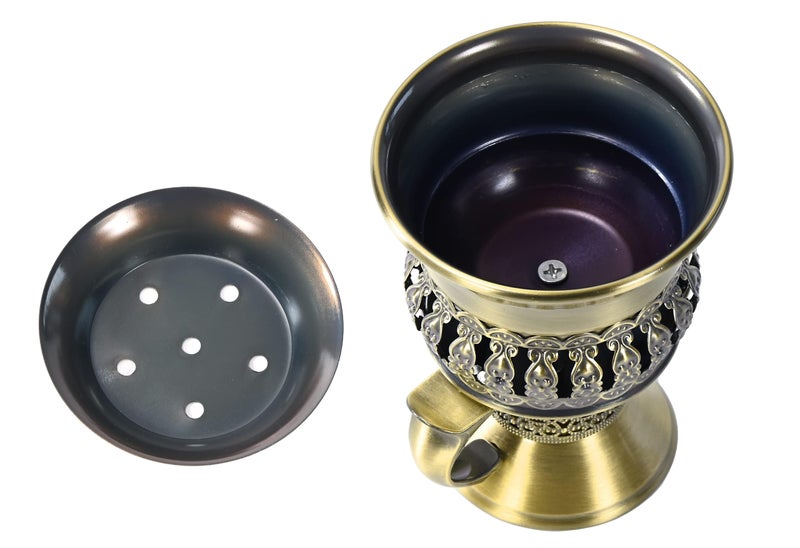 HOCUROAY Bakhoor Burner, Charcoal Incense Burner, Frankincense Resin Burner, Incense Charcoal Discs, Bukhoor Kit with Mtal Handle/Tongs, for Yoga, Spa Aromatherapy Office Home Decor - Image 5