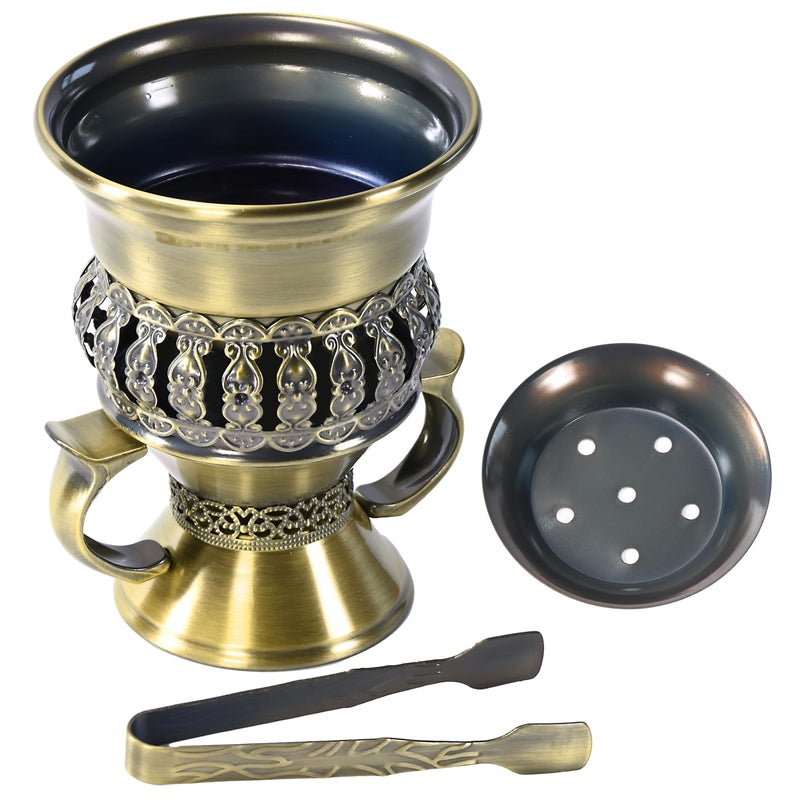 HOCUROAY Bakhoor Burner, Charcoal Incense Burner, Frankincense Resin Burner, Incense Charcoal Discs, Bukhoor Kit with Mtal Handle/Tongs, for Yoga, Spa Aromatherapy Office Home Decor - Image 1