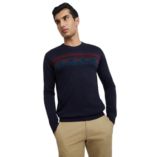 Raymond Dark Blue Sweater (Size: 42)-RMWX01258-B8 - Image 1