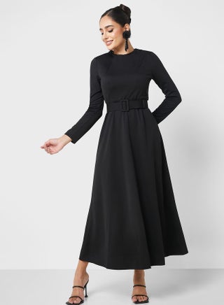 Belted Midi Dress