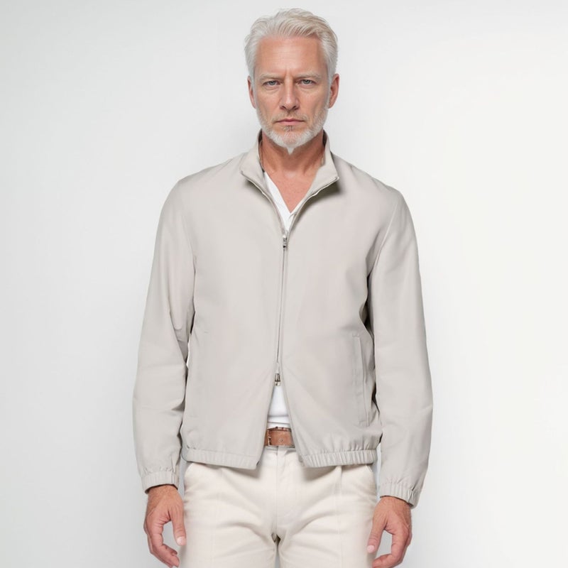 Men's Zip Up Collar Casual Jacket Outerwear - Image 2