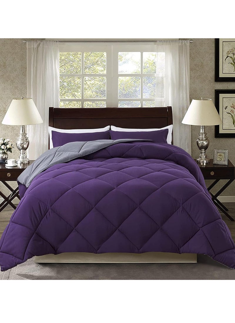 Generic Double Face All Season Microfiber Bed Comforter - Down Alternative Fiber Duvet Insert  - Image 1