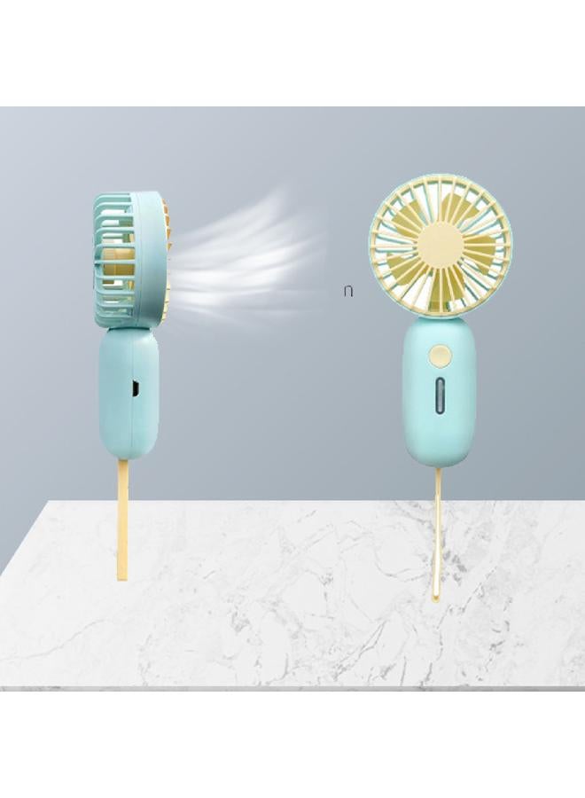 Loquat Handheld Fan USB Rechargeable Silent Operation Portable Small Personal Fan Pocket Fan for Office School Green - Image 5