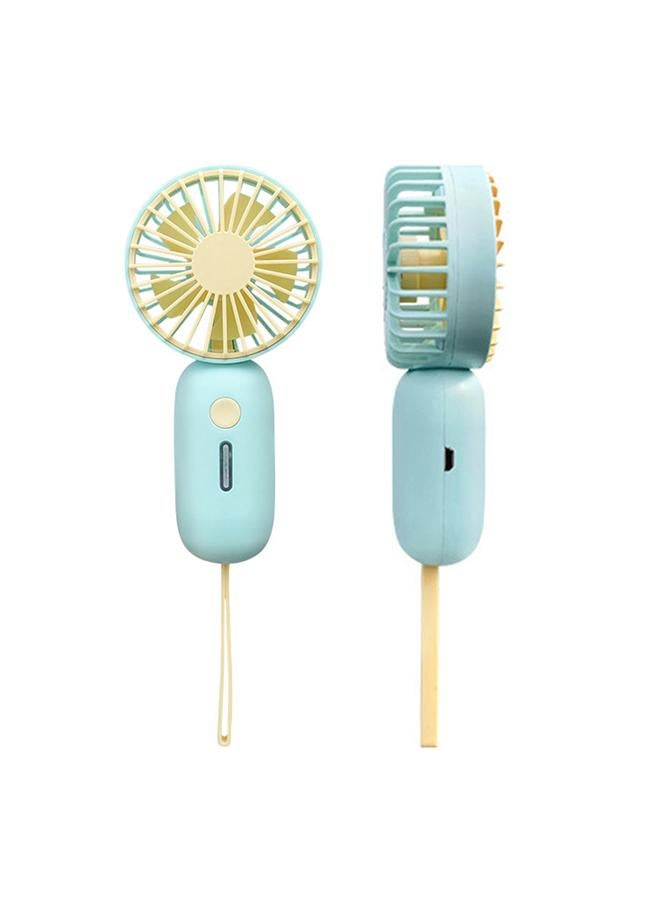 Loquat Handheld Fan USB Rechargeable Silent Operation Portable Small Personal Fan Pocket Fan for Office School Green - Image 4